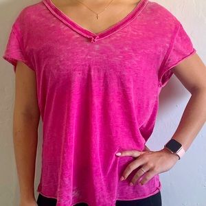 Free People Sheer V-Neck